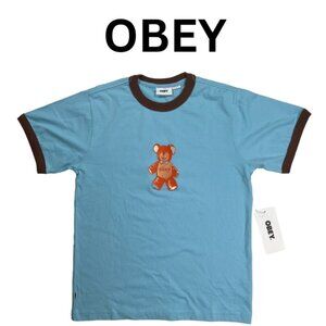 "NWT" OBEY Ted Ringer Tee S/S (S)